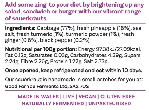 Tropical Turmeric Sauerkraut